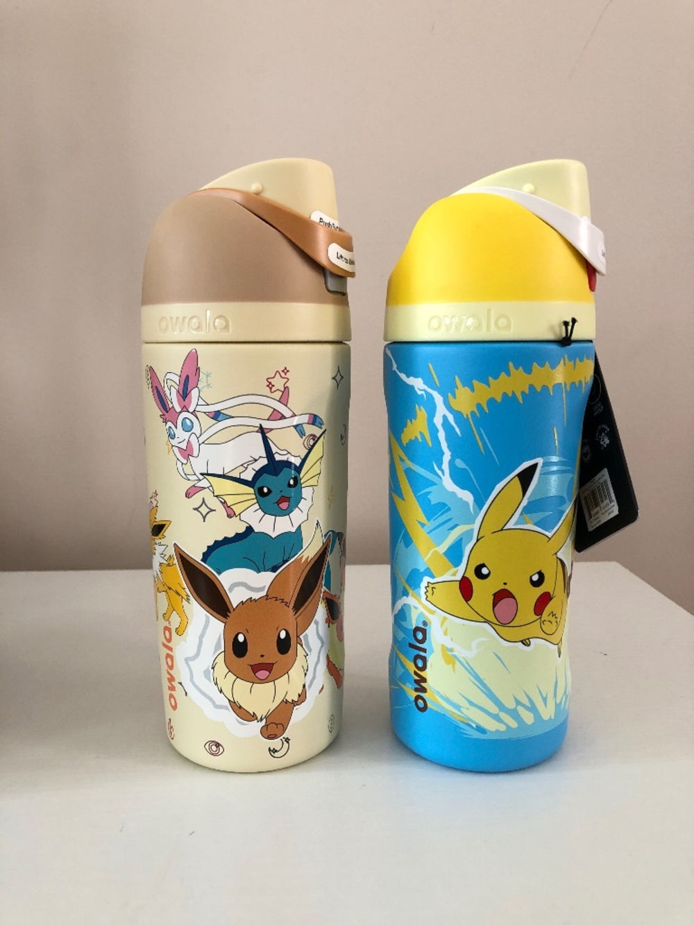 Owala x Pokemon SET OF 2 -- EVEE and PIKACHU 16 oz.